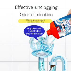Powerful pipe unclogging agent toilet dissolve pipe cleaner
