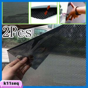 K9SEQ 2PCS Car Sunscreen Sunshade Mesh Film Sun Shade Sticker Windshield Net UV Protection