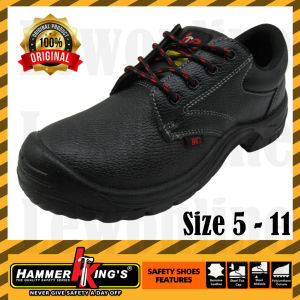 Hammer Kings HK2 Safety Shoes 15001 Steel Toe Cap Steel Midsole LOW CUT SAFETY SHOES Leather Safety Shoes Anti-Slip