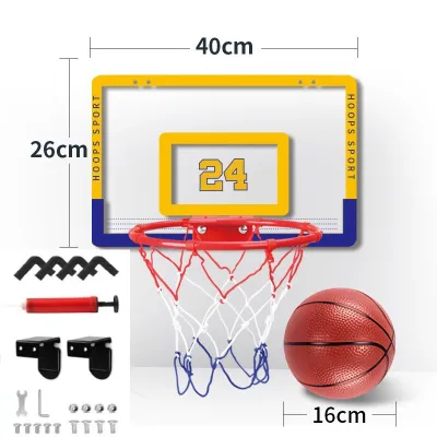 45*30CM Wall-Mounted Basketball Ring and Board Set Mini Indoor Basketball Hoop for kids With Ball Basketball Hoops Outdoor Adjustable Basketball Ring Standard Adjustable Hoop Board Outdoor Indoor