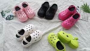 Summer Clog Shoes For Men And Women Dual-Use Closed-Toe Hollow Beach Shoes Lightweight CoupleS EVA Sandals