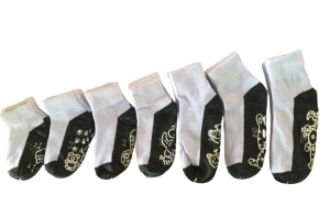 ถุงเท้านักเรียนสีขาวกันลื่น ถุงเท้านักเรียน ถุงเท้านักเรียนมีกันลื่น ถุงเท้าราคาถูกอย่างหนา ราคาต่อ 1 คู่