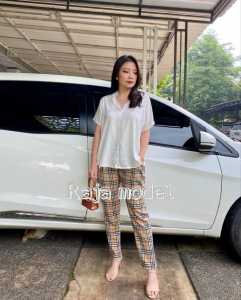 (COD RAJAMODEL) MANDA ONE SET / SETELAN WANITA / ST SANTAI WANITA / SETELAN KASUAL WANITA / SETELAN POLOS WANITA / SETELAN BUBERRY / SETELAN WANITA BARU