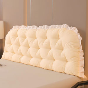 SOFTHOME Tatami Headboard Pillow for Bed Sleeping Fits All Bed Size Large Back Bedside Soft Cotton Cushion Korean Style