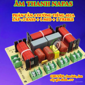 BỘ MẠCH PHÂN TẦN FUN ĐÔI NHỎ RCEDA402 - 2 BASS + 1 MID + 1 TRÉP - MẠCH PHÂN TẦN 4 ĐƯỜNG TIẾNG