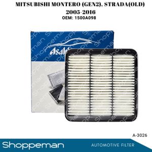 Asahi Filter for Mitsubishi Montero (Gen2) Strada (Old) 2005-2016 Air Filter OEM:1500A098 A-3026