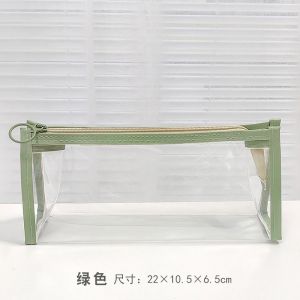 Ins đơn giản bút trong suốt túi dung tích lớn lưu trữ văn phòng phẩm sinh viên bút chì trường hợp