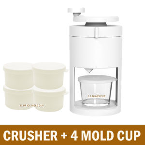 RakanKu Malaysia DIY Manual Ice Shaver Japan Grade Stainless Steel Blades Hand Crank Mini Ice Crusher ABC Smoothie Maker Portable Ice Kacang Food Grade ABS Stainless Steel Blade Mesin Ais 手动刨冰机