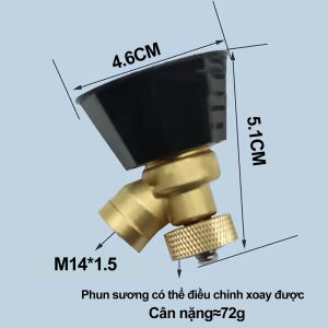 Vòi Phun Sương Tưới Vườn Đầu Vòi Phun Áp Suất Cao Xoay 360 Độ Phun Thuốc Làm Mát