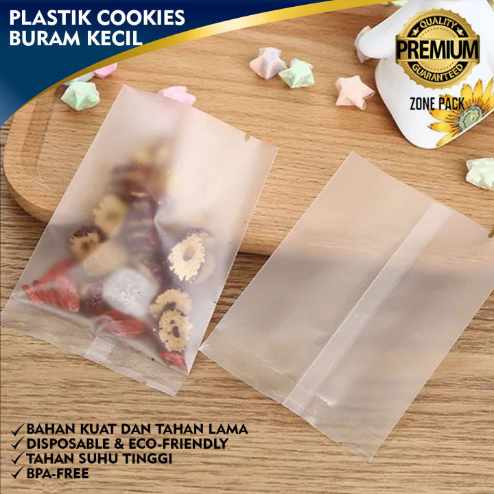 [10 PCS] Plastik Cookies Buram Kecil  | Plastik Sealer Permen Nastar | Kantong Plastik Doff