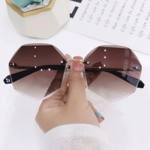 DRK711 Kacamata Fashion Bentuk Hexagonal Sunglasses Frame Korea Style