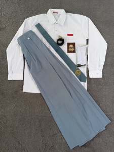 setelan seragam sekolah sma putih abu perempuan panjang kelas 1-3