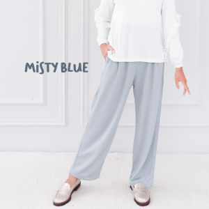 Tsabine - Elea Kulot Knit Pants Celana Wanita Panjang Premium Karet Pinggang Casual Bawahan Casual Bawahan