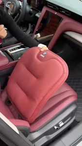 Keranixy Car Seat Cushions Universal Breathable Soft Car Leather Seat Cushion Backrest Non-slip Protect Pad
