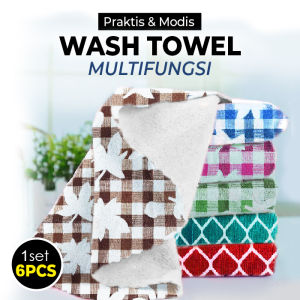 Kain Lap Tangan / Lap Handuk Tangan  Motif Bunga / Kain Lap Dapur  Serbet Dapur uk 30x30cm Bahan Microfiber - H22