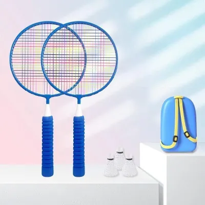 Runvictor Badminton Racket Set Adult Kids Alloy Training Rackets Badminton Racket Set Raket for Beginner Student