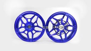 Premium CNC Aluminum Alloy Wheel Hub 12 Inch Front Rear Wheel Set Compatible with Honda Giorno 125 Motorcycle