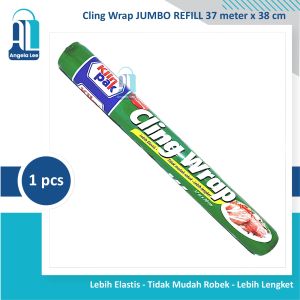 Klinpak Cling Wrap Jumbo Refill 37m x 38cm - Plastik Segel makanan