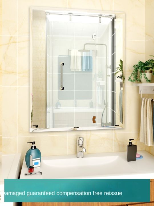 Bathroom mirror wall self adhesive toilet toilet washing table toilet