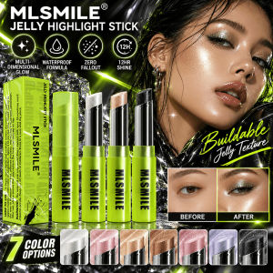 Watery Jelly Highlighter Eyeshadow Stick Super Shine Halloween Highlighter Makeup Stick Long Lasting Face Makeup 7 Colors