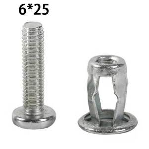 10Pcs Petal Nuts Screw License Fixed Screw Jack Nuts Hollow Wall - M5/M6