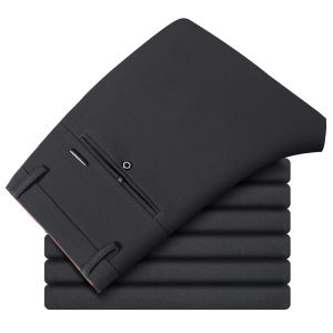 Fuguiniao Fashion Mens Business Casual Pants Comfortable Breathable Suit Pants (28-38)