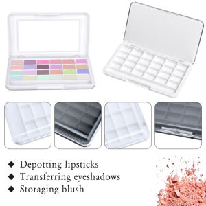 OMQAIO 1 PC Powder Holder Lip Balm Container Cosmetics Tool Makeup Palette Refillable Palette Empty Eyeshadow Dish
