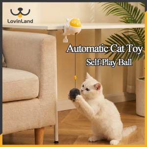 Lovinland Pet nâng tự động Tương Tác bóng cho mèo Điện Tử Treo đồ chơi cho mèo Cho Trong Nhà Mèo Con Mèo Con Tự Chơi Bóng đáy có thể tháo rời Dễ Dàng Để Cài Đặt Không Có Pin