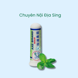 ỐNG HÍT THÔNG MŨI C.Â.Y B.Ú.A AXE BRAND INHALER giảm nhanh nghẹt mũi sổ mũi làm thông mũi và dễ thở