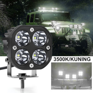 Lampu Tembak Sorot Motor Mobil Laser Gun LED D4 4 Mata 40 Watt Dimodifikasi Lampu Sorot Kendaraan Off-road Rekayasa