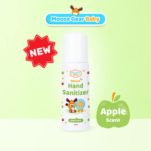 Moose Gear Baby Hand Sanitizer 60ml Apple Scent Gentle Formula Travel Friendly