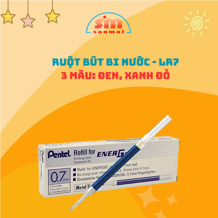 Ruột Bút Ký Pentel LR7-C ngòi 0.7mm Mực Xanh, Văn Phòng Phẩm Sao Mai | Lazada Việt Nam