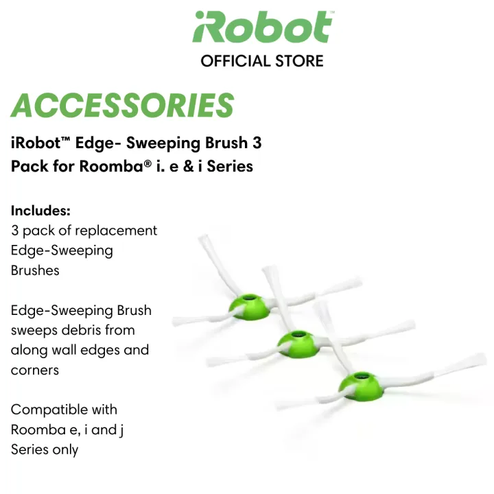 Edge-Sweeping Brush 3 Pack, Roomba Combo™, i, e, & j Series