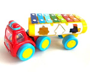 MAINAN ANAK MOBIL TRUK KONTRUKSI XYLOPHONE MUSIK KOLINTANG