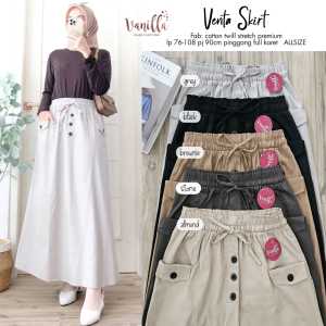 bawahan wanita rok venta skirt vanilla best seller premium
