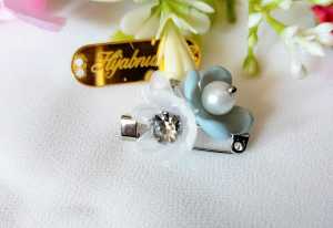 Hijabnur1 - Bros Bunga - Peniti HIjab kecil - Pin Dagu Handmade