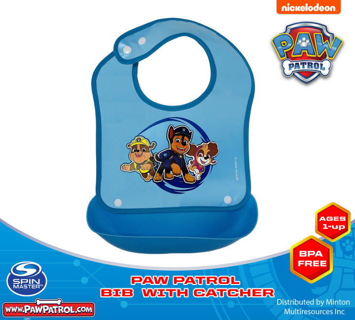 PAW PATROL BIB WITH CATCHER