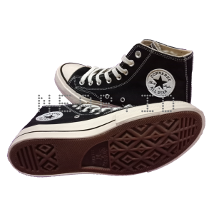 Sepatu Sneakers Converse_70s High Black White BNIB Premium