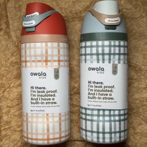 Owala Water Bottles Grid series straw water bottles 24oz/32oz sports water bottles