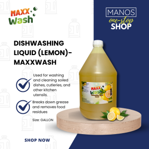 MAXXWASH DISHWASHING LIQUID LEMON / GALLON