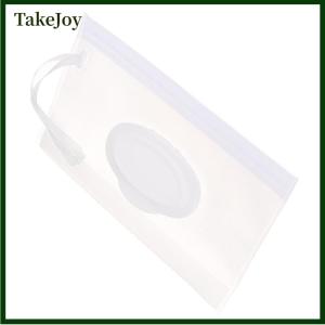 TakeJoy Light Weight Portable Cartoon Baby Kids Wet Wipes Clutch Carrying Bag Wet Paper Tissue Container Dispenser Snap-strap Pouch