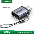 UGREEN Type C to USB 3.0 Adapter USB C OTG Converter Thunderbolt 3 for Chromebook Macbook Huawei P9 /P10/P20/Mate 9/Mate 10 Samsung S22 Samsung S8 Xiaomi 4C Nexus 5X 6P LG G5. 