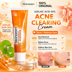 Skinoren Azelaic Acid 20% Cream Acne Removal And Pimples&Make Up Acne Treatment Melasma Cream 30g