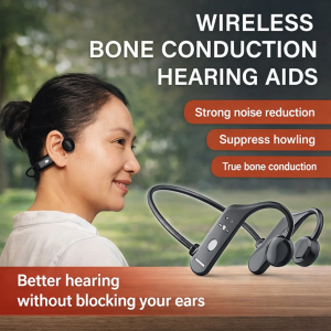 Wireless Bone Conduction Hearing Aid Headphones Waterproof Outdoor Sports Bluetooth Headset Intelligent Noise Reduction