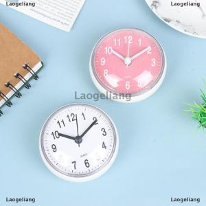 [COD] Laogeliang Mini Sucker Wall Clock Bathroom AntiFog Waterproof Kitchen Toilet Quartz Clock