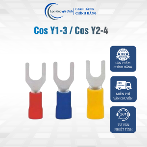 Combo 10 Cos điện chữ Y 1-3/ 2-4 đầu Cos chạc Y đấu nối dây điện phụ kiện tủ điện