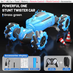 JDD[Available][Fast delivery]JJRC Q177 RC Stunt Car 2.4GHz 4WD RC Drift Car Music Lights Inligent Programming All Terrain Climbing Twist Car Gift Toys