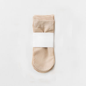 5 Pairs Womens Socks Elastic Ankle Socks Wide Mouth Socks Non-Slip Durable Socks All-Season Comfort & Stylish Pure Color Socks