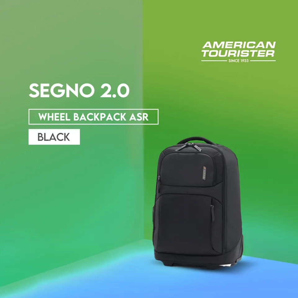American Tourister Segno Wheel Backpack ASR Black Lazada