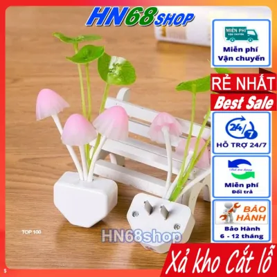 [Giá Rẻ Nhất] Đèn Ngủ Hình Nấm Có Cảm Biến Tự Động Bật Mở Đổi màu Gắn Phòng Ngủ Lối Đi Nhà Vệ Sinh Phòng khách Nhà Bếp siêu đẹp tiết kiệm điện HN68